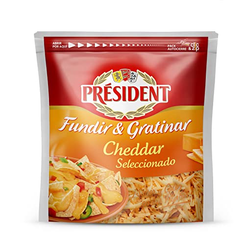 Queso rallado cheddar President