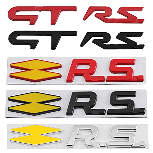 Auto 3D Uiterlijk Sticker GT RS Auto Sticker Grille Voor Renault RS GT Sport Clio Scenic Megane Koleos Sandero Safrane… - Afbeelding 3