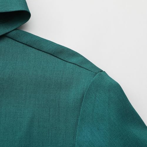 Kaftan thobe boutonnée à capuche abaya qamis vêtement ample décontracté