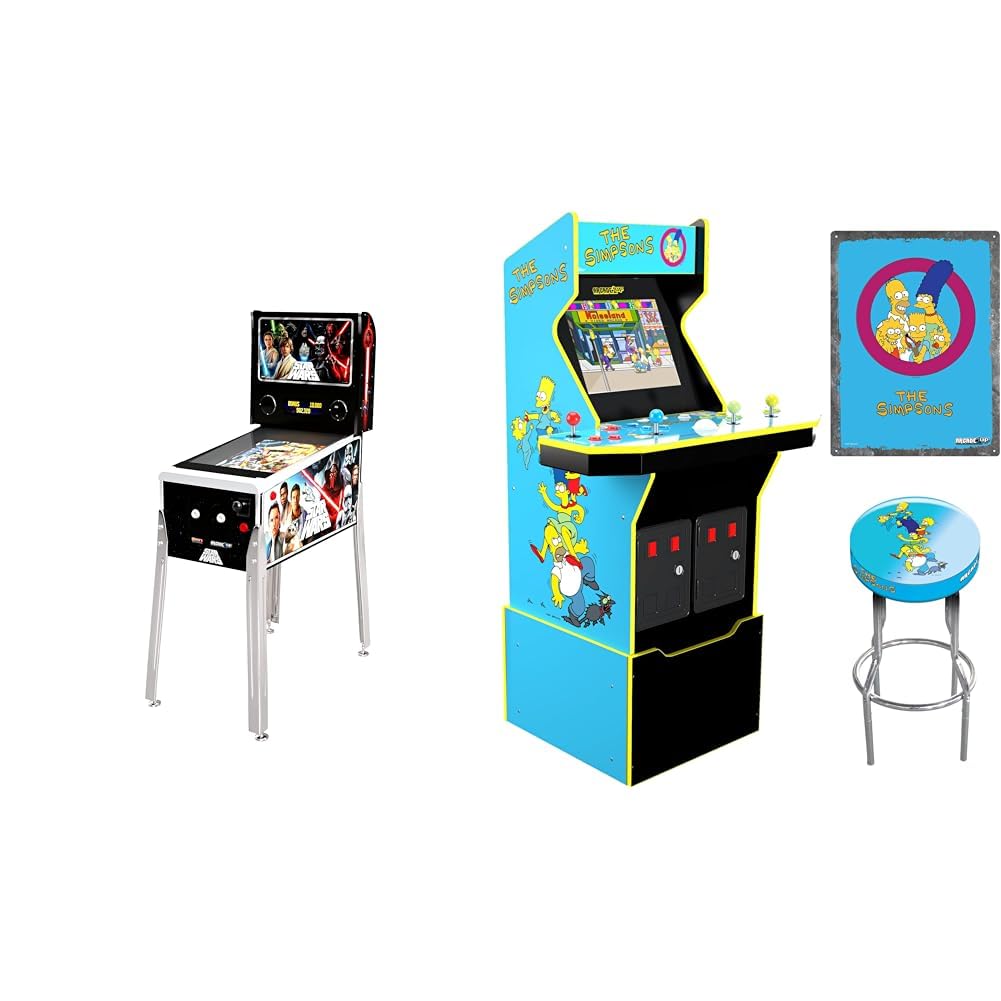 Arcade1Up Star Wars Digital Pinball The Simpsons Arcade Machine