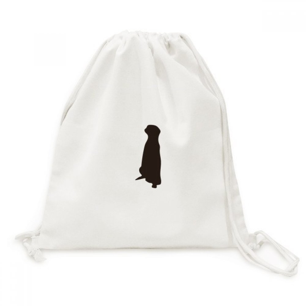 Toile drawstring backpack avec imprimé noir copher durable et résistant