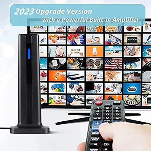 Amplified Hd Tv Antenna 300 Mile Digital Indoor & Outdoor,Portable Tv Antenna With Signal Booster Smart Switch Support Universal Home&Rv 4K 1080P,17Ft Coax Cable #TOP5