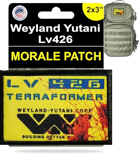 RedheadedTshirts - LV-426 Weyland Yutani Alien Patch - Perfect for USCM Backpack, Hat or Tactical Gear | 2x3 Movie Morale Patch with Hook and Loop Backing | Made in The USA