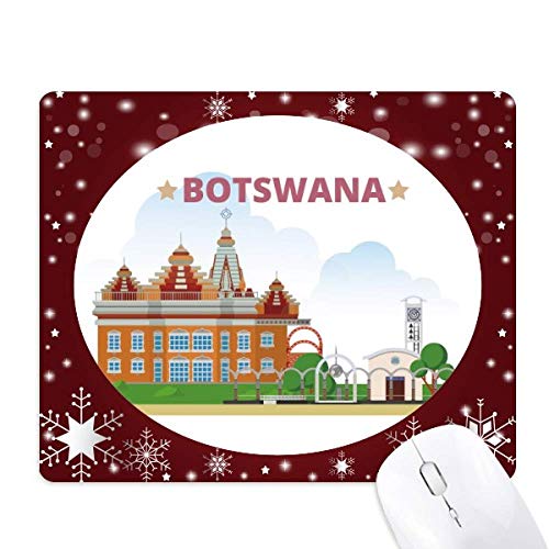 Tapis de souris en hiver flocon de neige Mairie Botswana antidérapant pc