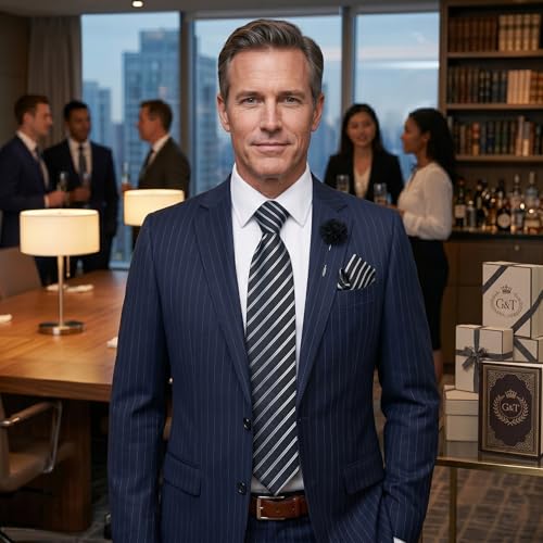 Image of joy alice 70 Colors Ties Set Men Mixed Color Necktie Handkerchief Cufflinks Brooch 3.15 Formal