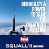 Penn 6'6 Squall II Level Wind Saltwater Rod and Reel Fishing Combo, 1-Piece Fishing Rod, Black/Gold