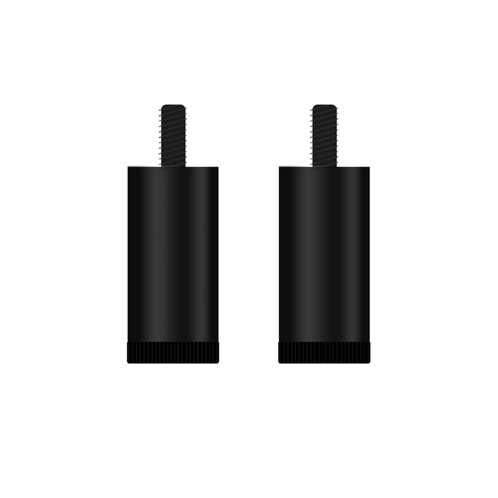 Set di 4 gambe regolabili in metallo per divano in alluminio nero, piedini per mobili da 10 cm, per letto e tavolo, asta filettata M8, perfetti per divano, lavatrice, frigorifero