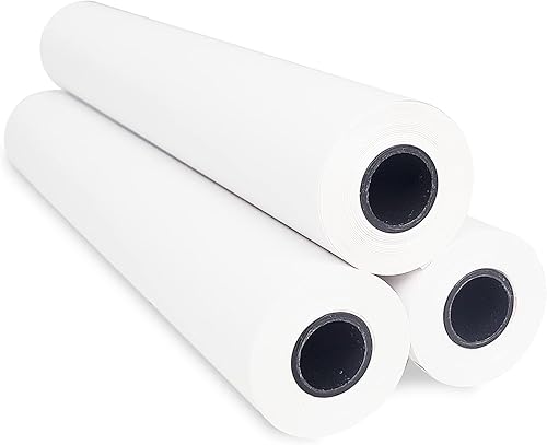 NYEAR Papel térmico A4, 3 rollos (8.27 pulgadas de ancho23.0 ft de largo, 1.18 pulgadas) para impresora portátil, de secado rápido, más grueso y