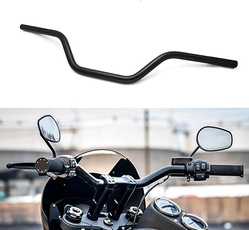 Manillar de motocicleta de 78 pulgadas, 0.866 in, barras de arrastre universales para Cafe Race Bobber Motocross Dirt Pit Bike ATV Ebike Mini Bike