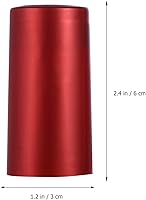 Vista 2 de NUOBESTY 100 cápsulas para botellas de vino, películas termorretráctiles para botellas (rojo)