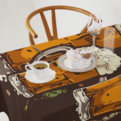 Nappe en lin pour table de Noël et repas de vacances en famille