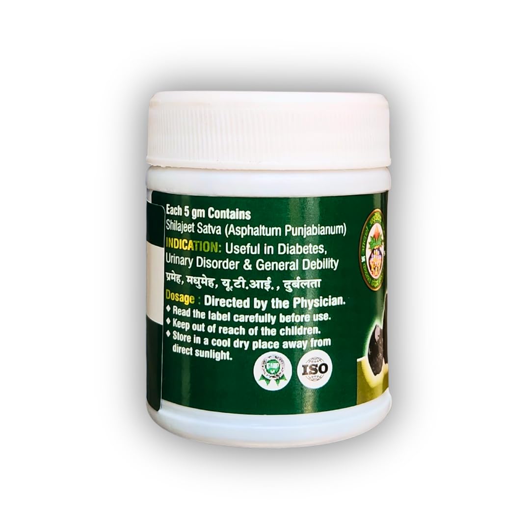 Adarsh Ayurvedic Pharmacy Sat Shilajeet (Suryatapi) (50gm) — Amazon image 2