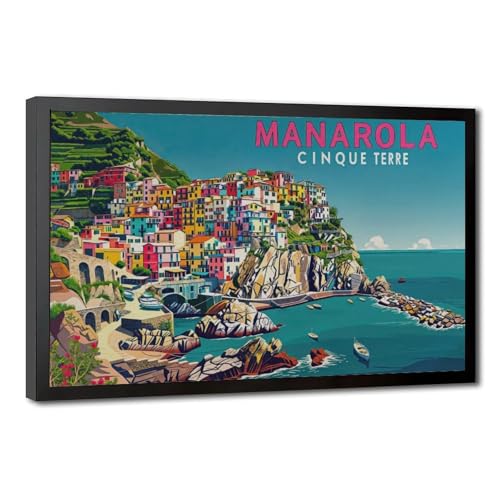 Poster Manarola Cinque Terre toile pour habiller un mur vide