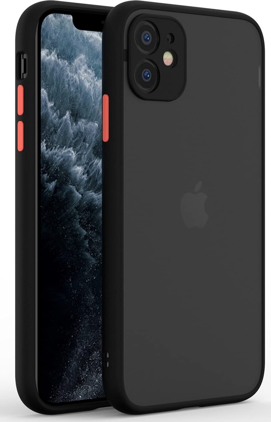 Glasgow Back Cover Compatible for Apple iPhone 11 Matte Finish Translucent Back Case Cover (Camera Protection) - Black (B097PLYQNT) Amazon Price History, Amazon Price Tracker