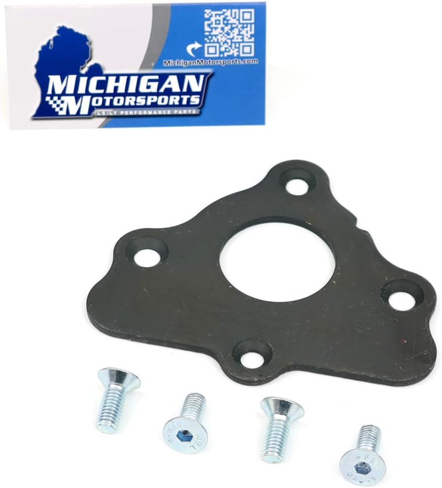 Michigan Motorsports LS Camshaft Thrust Countersunk Cam Retainer Plate Includes Cam Bolts -Fits 4.8 5.3L 6.0L 6.2L LSX LS1 LQ4 LQ9 LS2 LS3 LS1 LS2 LS6 LQ4 LM7