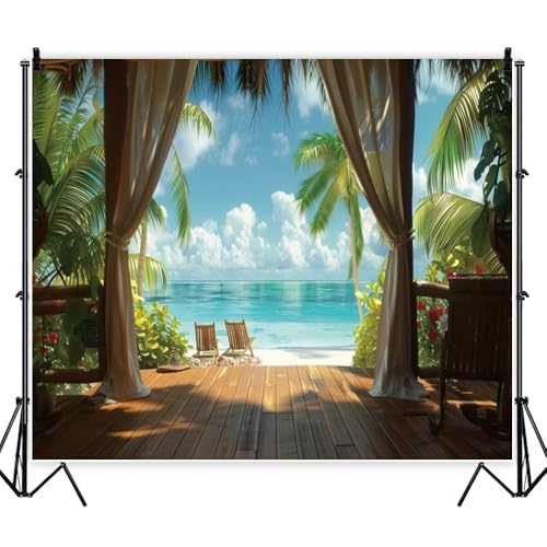 Toile de fond hawaïenne grand format pour réception d'hôtel