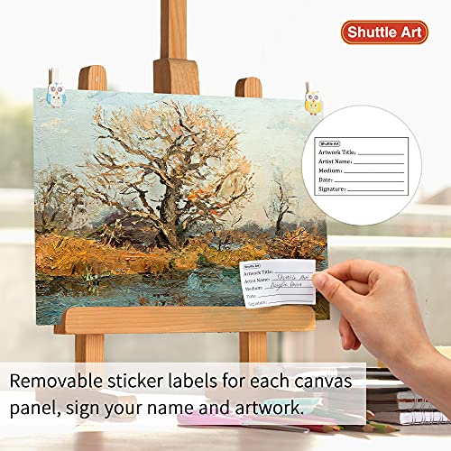 image for Shuttle Art Painting Canvas Panels, 36 Pack, 5x7, 8x10in (18 of Each),