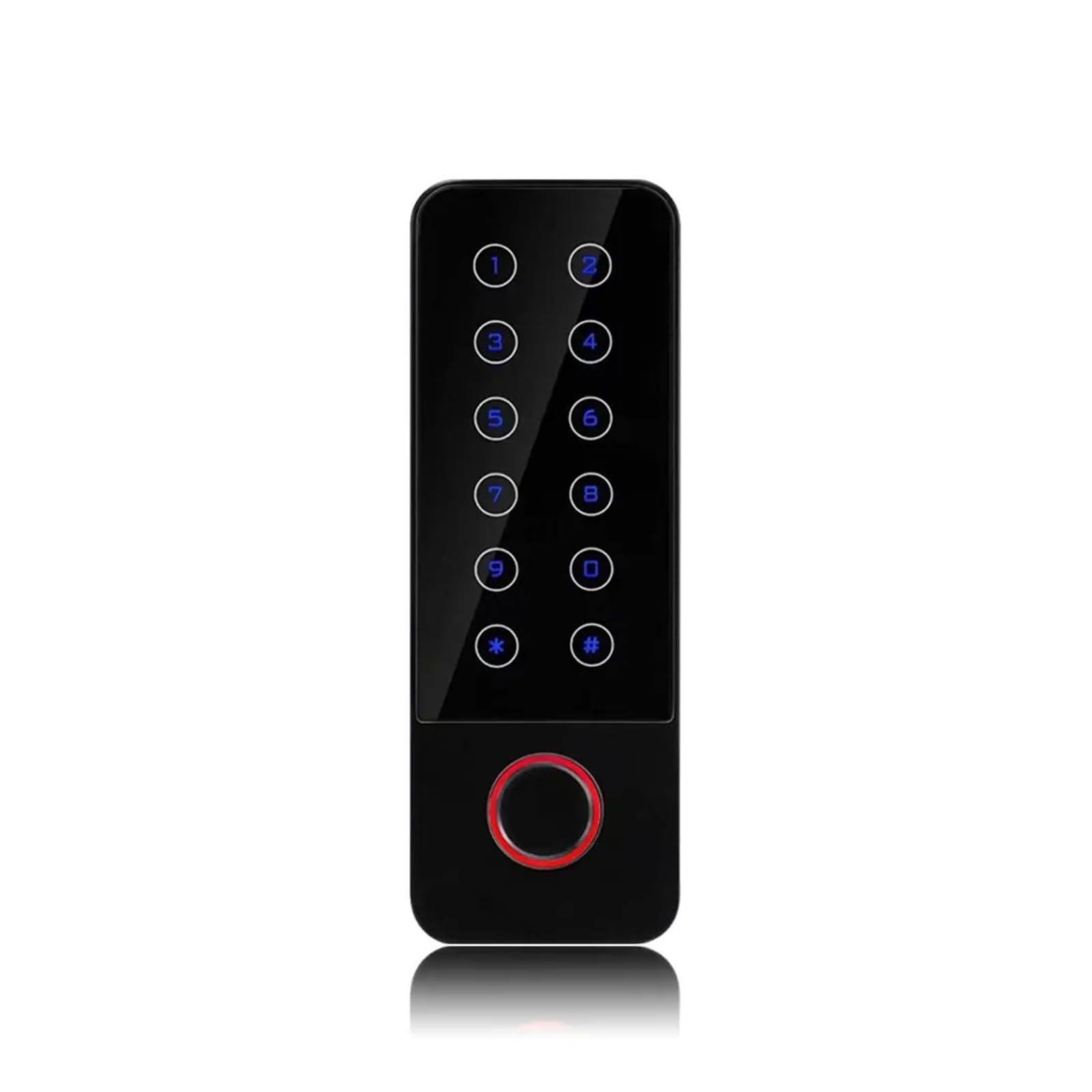 Sistema di blocco porta con tastiera RFID e impronta digitale autonomo impermeabile Wi-Fi da 12 V, allarme magnetico, Maggiore sicurezza(HF6 125Khz(ID))
