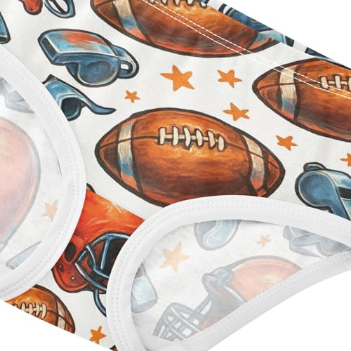 Joisal Flower Toddler Girls Underwear 2t Cotton Panties Little Girl Vintage American Footballs White Briefs Girls Undies4