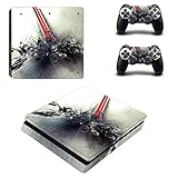 playstation 4 slim skin template PROTECCIÓN PERFECTA: No se raya, se desvanece (resistente a los rayos UV) ni se despega, sin burbujas, fácil de pegar, no deja residuos pegajosos después de quitarlo. Proteja su consola de arañazos, huellas dactilares y polvo para prolongar su vida útil.