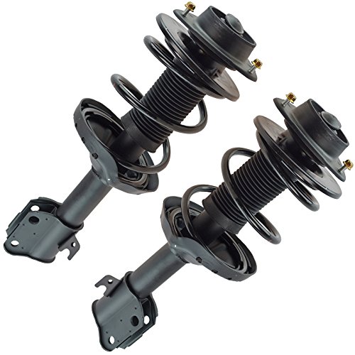 Image of TRQ Front Driver and Passenger Side Strut and Spring Assembly Set Loaded | For 08-11 Subaru Impreza