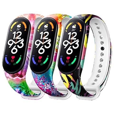 Baaletc Bands Compatible with Xiaomi Mi Band 7/Mi Band 6/Mi band 5 Strap, Replacement Soft Sport Wristband Accessaries Straps Bracelets For mi fit band 7 Cover