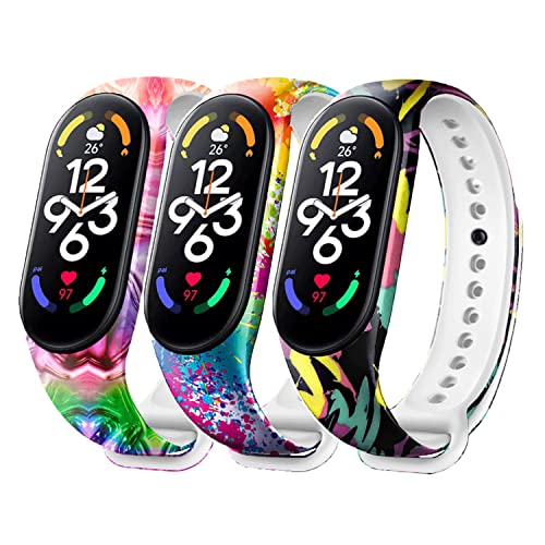 Baaletc Accessories Compatible con Xiaomi Mi Band 7/Mi Band 6/Mi Band 5 Correa, Correa de Repuesto de Silicona Suave para Xiaomi Mi Band 7 Cover