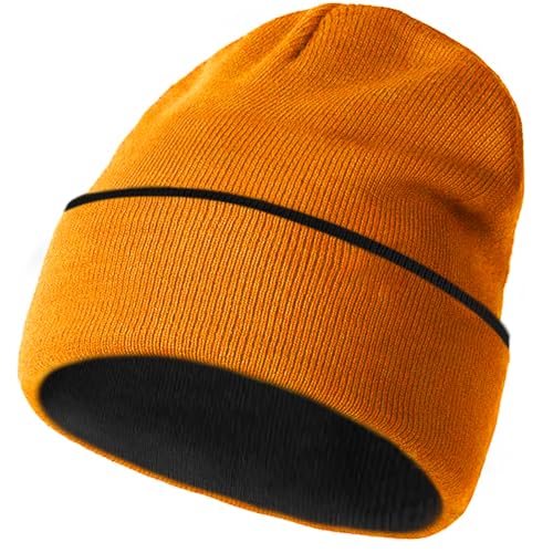 Image of Beanie for Men Women Warm Winter Hat Unisex Soft Knit Cuffed Beanie | Skull Cap, Secure fit, Suits Daily Wear, Windproof, Essential Gear for Winter Jogging & Outdoor Sports