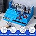 Leinuosen Solder Dispenser Soldering Tools Organizer Reel Stand Non Slip Solder Wire, Flux, Paste and Small Parts Storage Box with Anti Skid Feet
