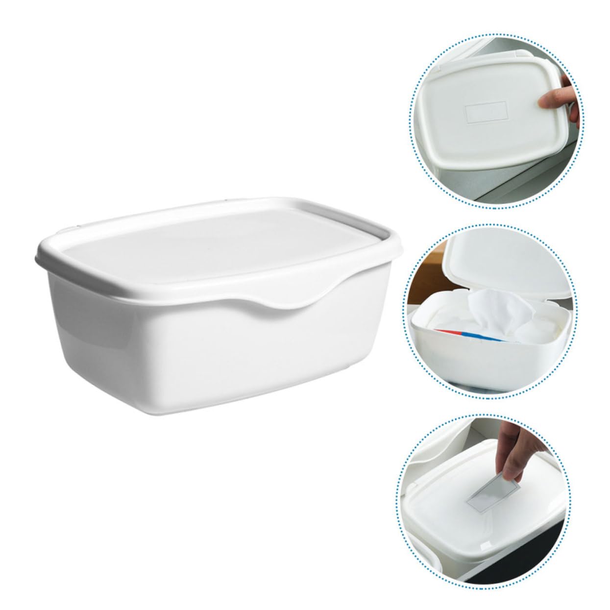 PRETYZOOM 6 Pièces Boite à essuyer distributeur de lingettes pour bébé porte-récipient d'essuyage pour lingettes portable pour lingettes lingette bebe