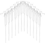 12 Packs White Coffee Syrup Pump Dispenser, Compatible with 25.4 Oz/750ml Bottles, Great for Home & Coffee Bar Drinking Mixes, Tea, Beverage, Cocktails, Plus Spoons(5.23')
