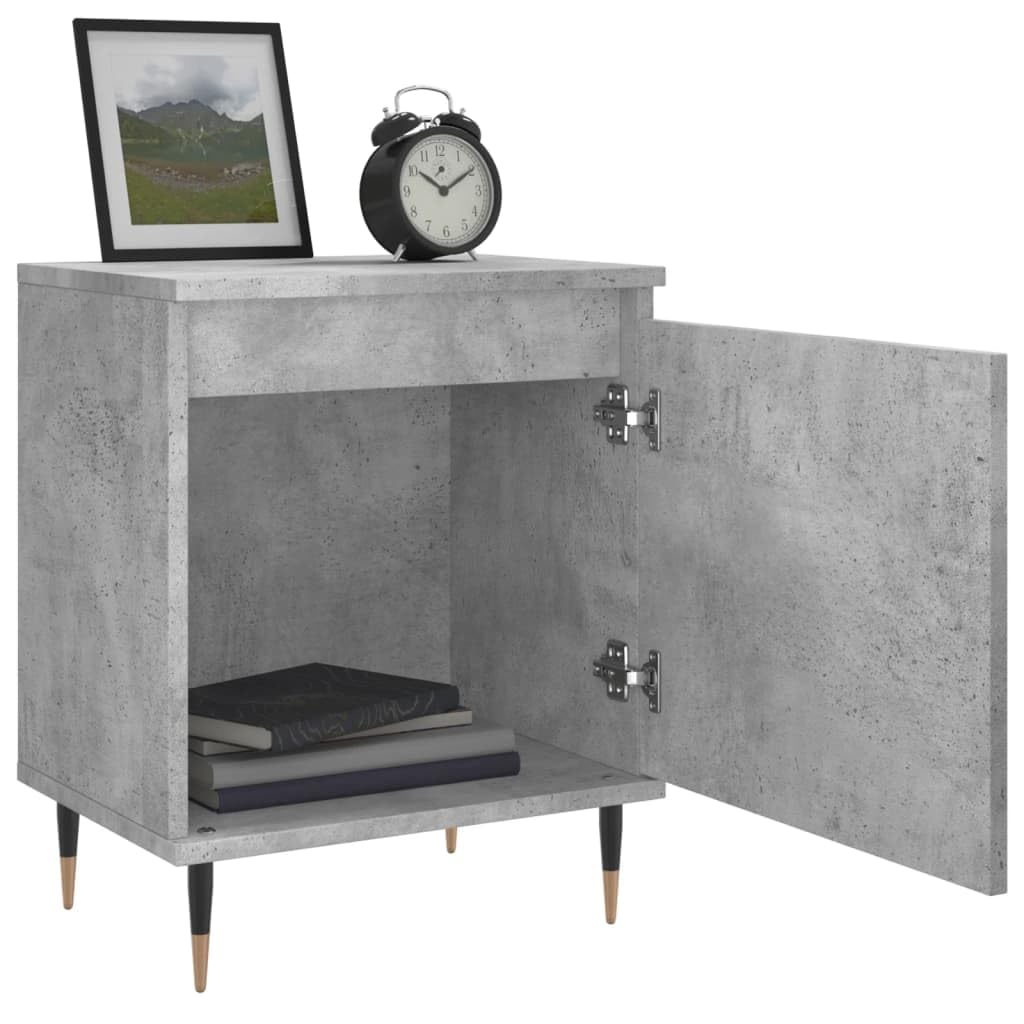 Eleganter Nachttisch aus Holzwerkstoff mit Staufach und stabiler Tischplatte für Wohnzimmer und Schlafzimmer, feuchtigkeitsbeständig und leicht zu reinigen