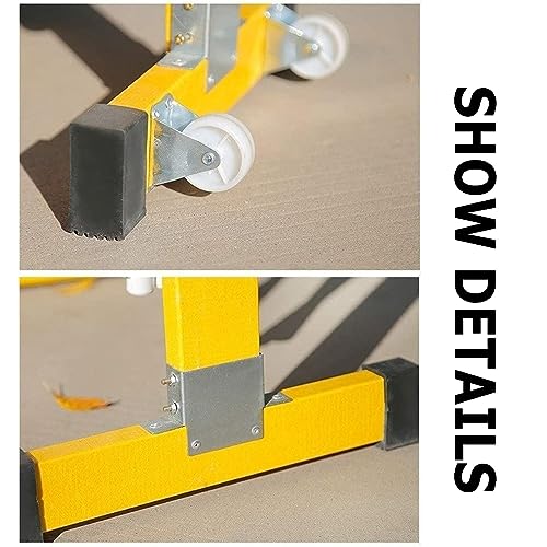 Puerta de Valla de tráfico Extensible - Barrera metálica retráctil de Seguridad para Zonas de Trabajo, entradas de vehículos, garajes y muelles de Carga - Fácil de Mover