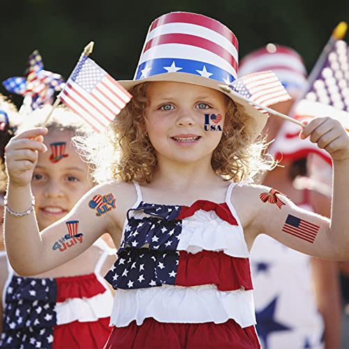 Memorial Day Temporary Tattoos, 20 Sheets Tattoo Sticker Masquerade Prank Makeup For Memorial Day,Independence Day #TOP4