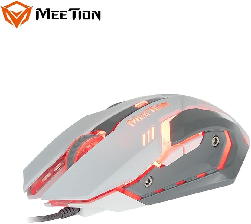 Meetion | M915 | White | Wired Gaming Mouse | RGB Lighting | 2400 DPI