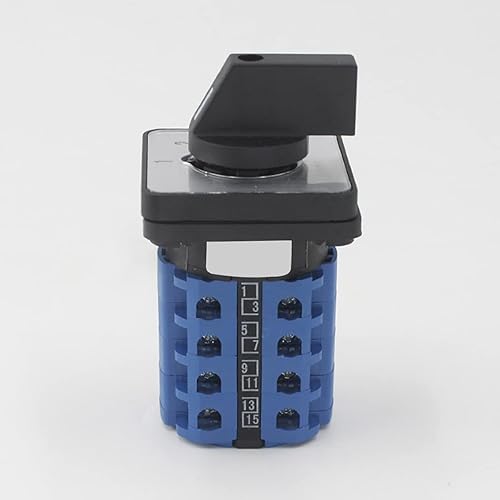 Miniatura 2 de Interruptor selector de cambio universal, interruptor de transferencia de potencia, 4 posiciones 16 terminales, LW26-20 1-44 380V 20A Motor,