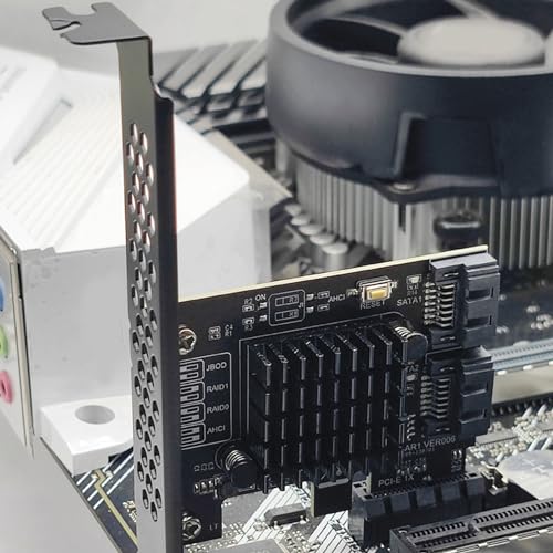 Carte PCIe vers SATA 3.0 à 2 ports avec contrôleur RAID pour PC Linux et Windows - 4