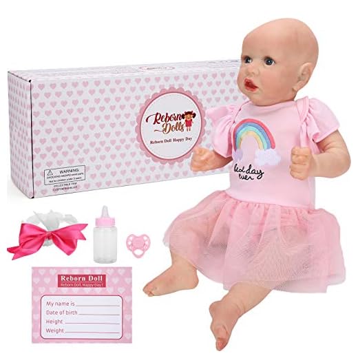 Blue Eyes 20in Girl Doll, Reborn Baby Dolls, Cute for Kids over 3 Years Girls