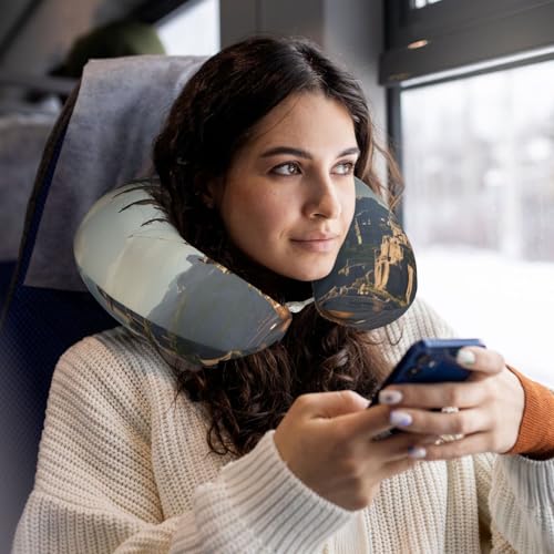 Almohada de espuma viscoelástica para viaje tamaño único miniatura 7