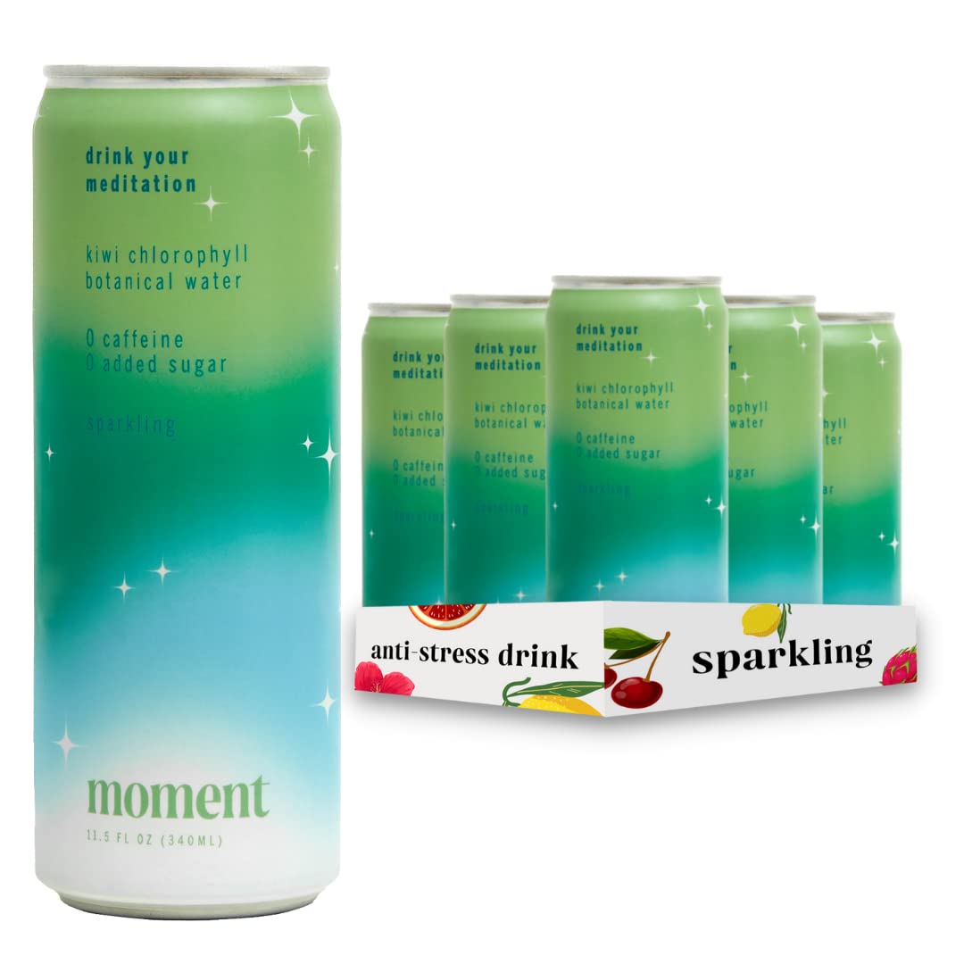 Moment SPARKLING Botanical Water Kiwi Chlorophyll with L