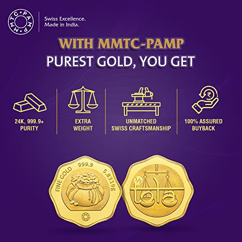 Buy MMTCPAMP 24k (999.9) 5.8319 gm HalfTola Yellow Gold Coin at Amazon.in