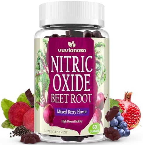 Vuvionoso Nitric Oxide Beet Root Gummies 6000mg – Nitric Oxide Bo...