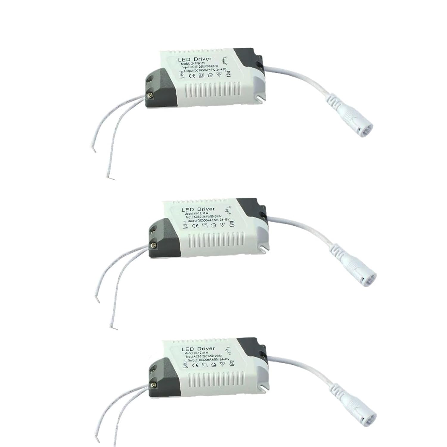 8-12W 300mA LED Driver AC85-265V DC24-48V for LED Strip Light Lamp Power Supply Electronic Lighting for Transformer