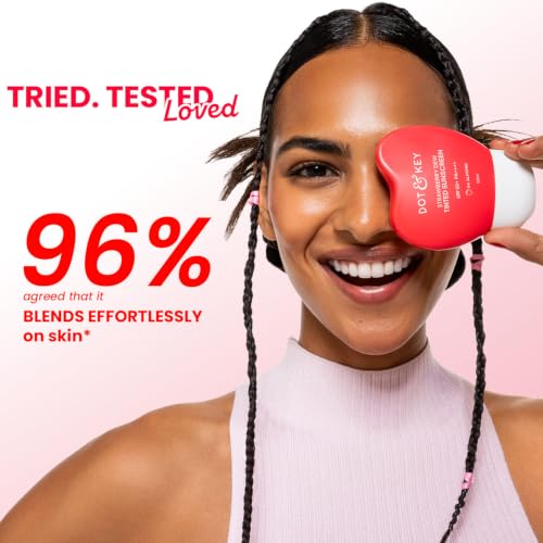 Image of Dot & Key Strawberry Dew Tinted Sunscreen In-Vivo Tested SPF 50+ PA++++ With New-Age UV Filters - 06 Cinnamon - 50ml