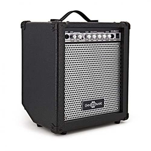 Gear4music Ampli guitare électrique avec effets – 35W - Les Beatles, Paul McCartney, John Lennon, RIngo Starr, George Harrison Gear4music Ampli guitare électrique avec effets - 35W