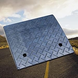 FACAZ Ramps Rubberen drempel rolstoel, 11 cm hoge drempel rolstoel rubber voor auto motorfiets fiets rolstoel drempel
