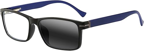 Miniatura 7 de SightPerk Gafas de lectura progresivas fotocromáticas multifocales rectangulares para hombre de uso lejano y casi doble