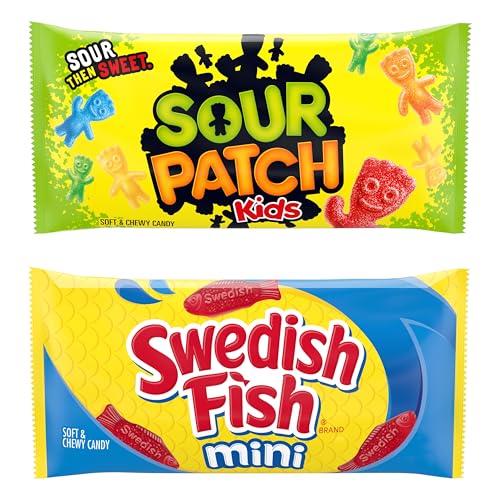 SOUR PATCH KIDS & SWEDISH FISH Soft & Chewy Gummy Candy Variety Pack, 20 ct - image 4