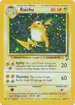 Amazon.co.jp: Pokemon - Raichu (16) - Base Set 2 - Holo