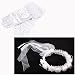 IDS Home White Satin Short Gloves Bridesmaid Wedding Flower Girl Bridal Floral Headdress Dress